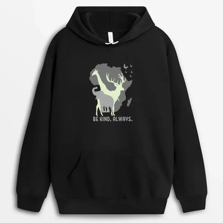 Be Kind Always Pgaeeg Hoodie - Black