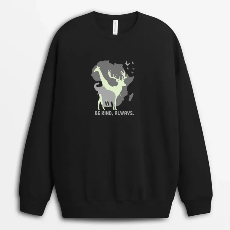 Be Kind Always Pgaeeg Sweatshirt - Black
