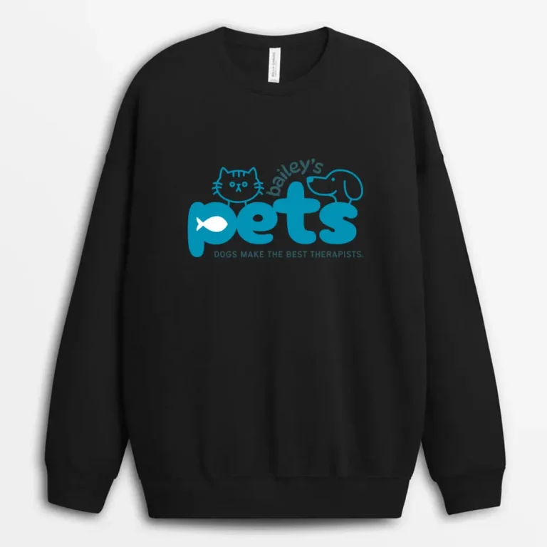 Dogs Make The Best Therapists Pgaeeg Sweatshirt - Black